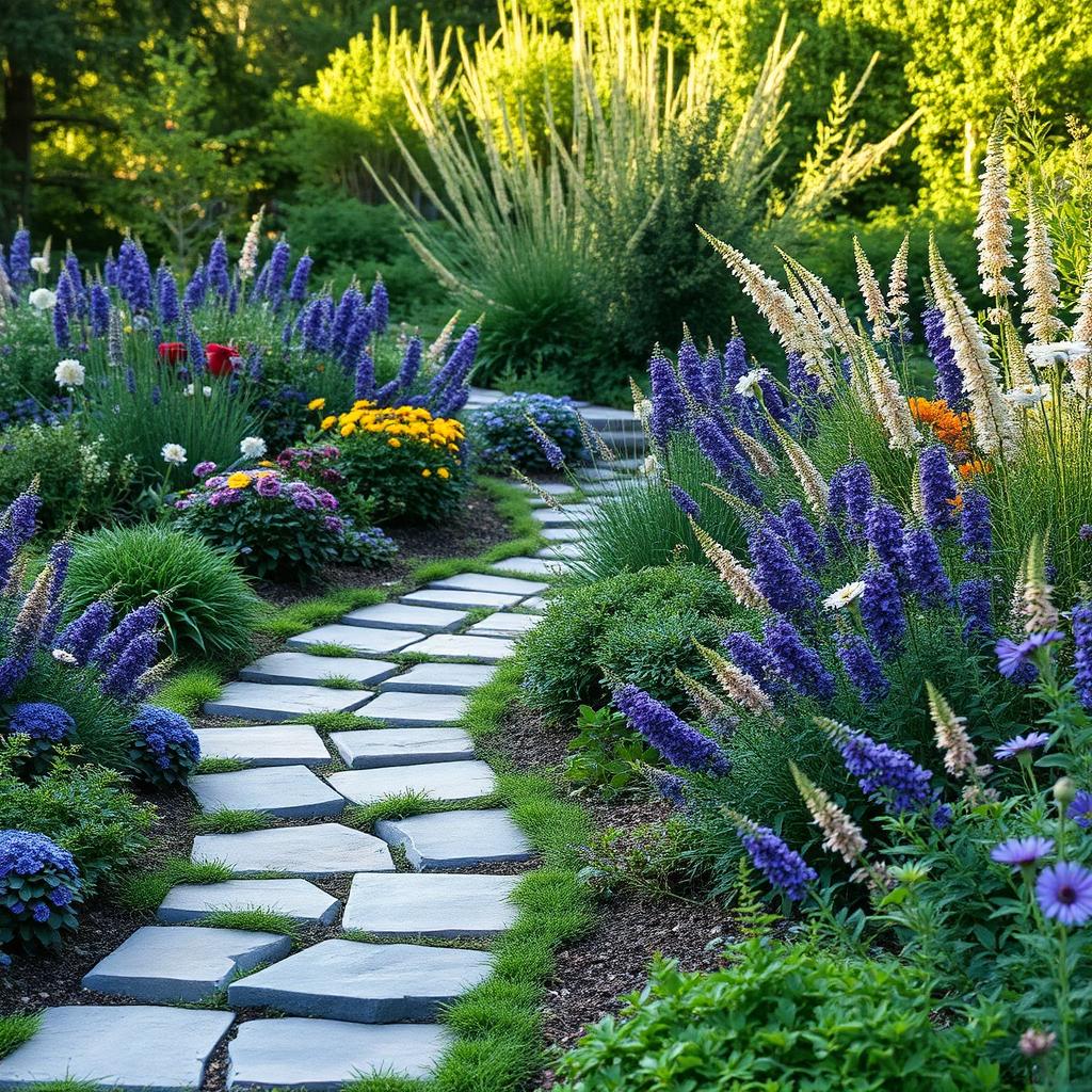 Cottage garden path